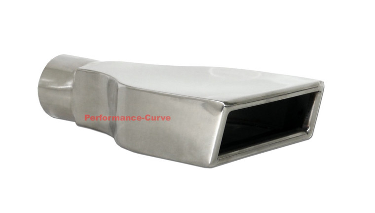 Stainless Steel Rolled Slant Exhaust Tip Camaro - 2.25" Inlet - 6" x 2.25" Out