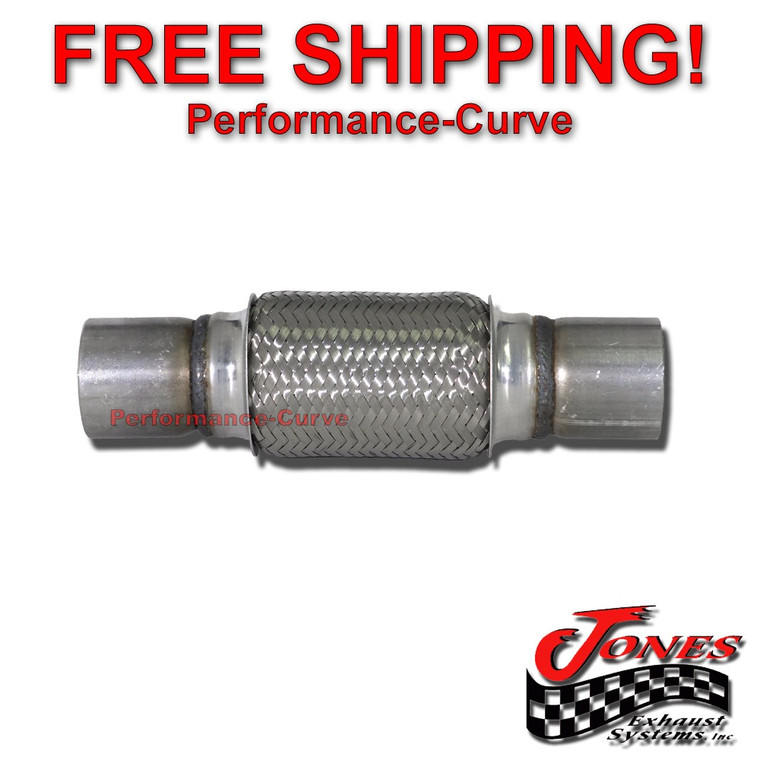 2" x 6" Exhaust Flex Pipe Tube Custom Heavy Duty Stainless Steel 3 Ply