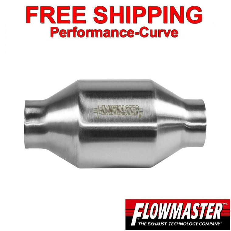 2" Flowmaster Catalytic Converter High Flow Stainless Metallic 200 Cell 2000120