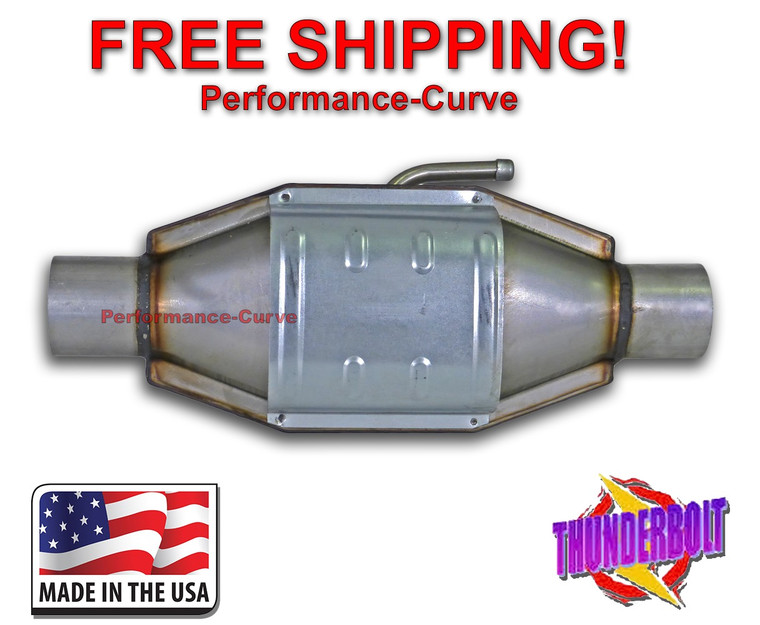 2.25 Catalytic Converter HighFlow Thunderbolt OBDI with AIR Tube - 610005