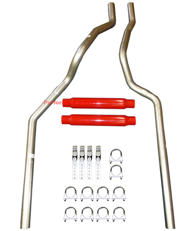 Dual Exhaust System For 2001-2006 Chevy/GMC 6.0L & 8.1L Trucks - Cherry Bomb Extreme Muffler