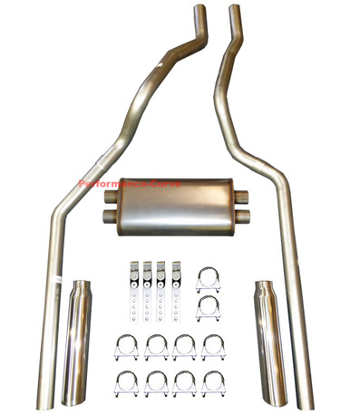 96-99 Chevrolet GMC Truck 5.7L Mandrel Dual Exhaust W/ Cherry Bomb Extreme Black Tips 96-99 Chevrolet GMC Truck 5.7L Mandrel Dual Exhaust W/ Cherry Bomb Extreme Black Tips