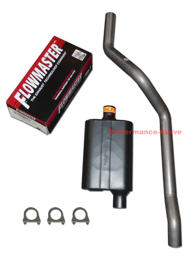 84 - 01 Jeep Cherokee 4.0 Mandrel Bent Exhaust w/ Flowmaster