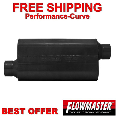 Flowmaster Exhaust 50 Series Heavy Duty Stainless Muffler 3.5" O/O ...