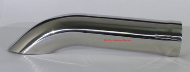 Stainless Steel Exhaust Tip DW Resonated Rolled Oval - 2.25 In - ST119 Stainless Steel Exhaust Tip DW Resonated Rolled Oval - 2.25 In - ST119