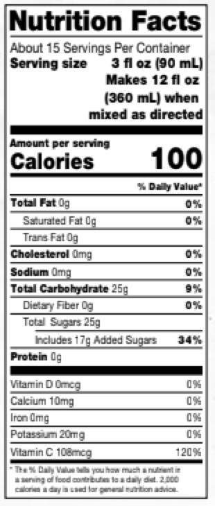 Dr. Smoothie Refreshers Peach Mango