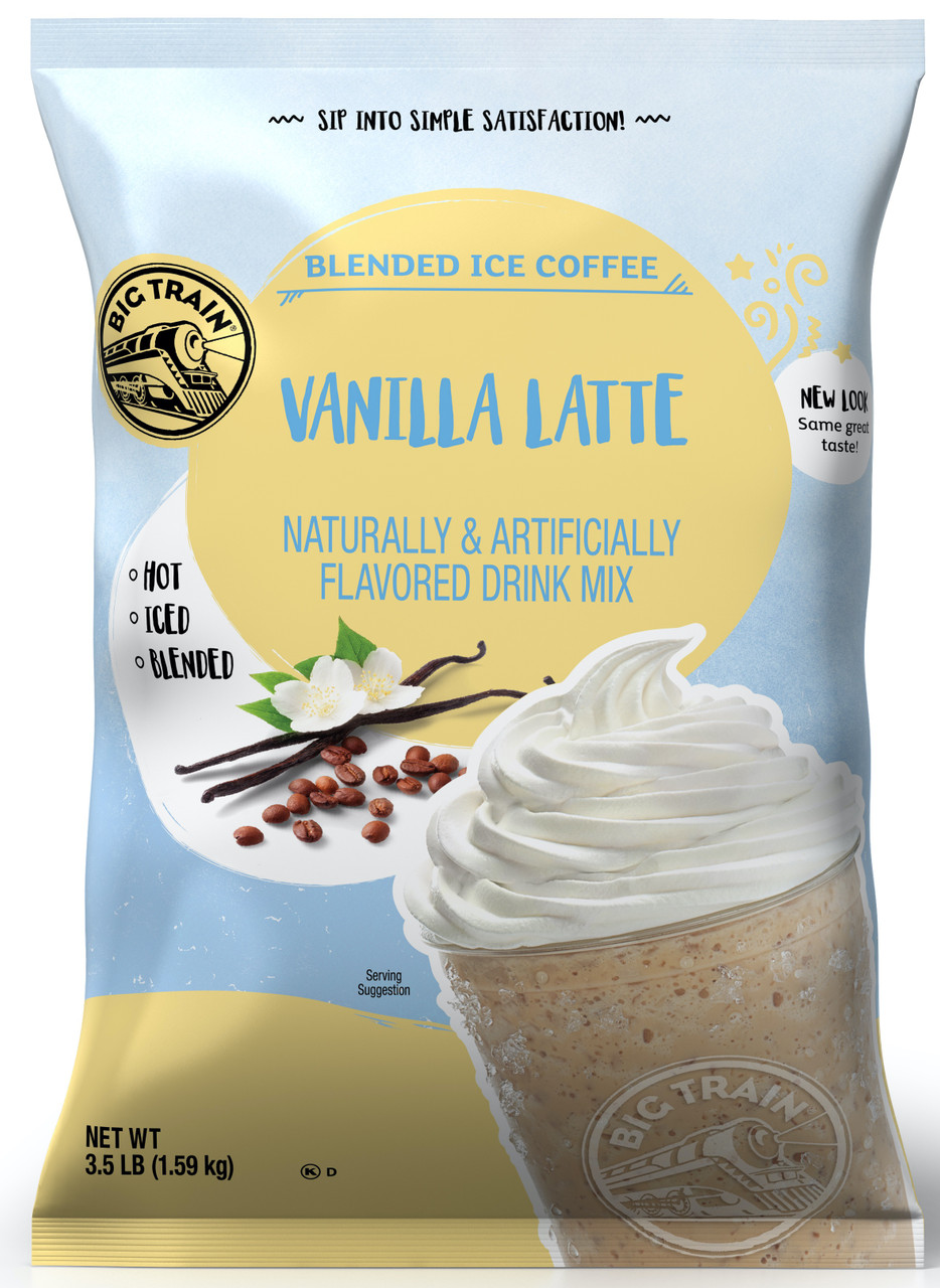 Big Train Vanilla Latte Blended Ice Coffee, Bag