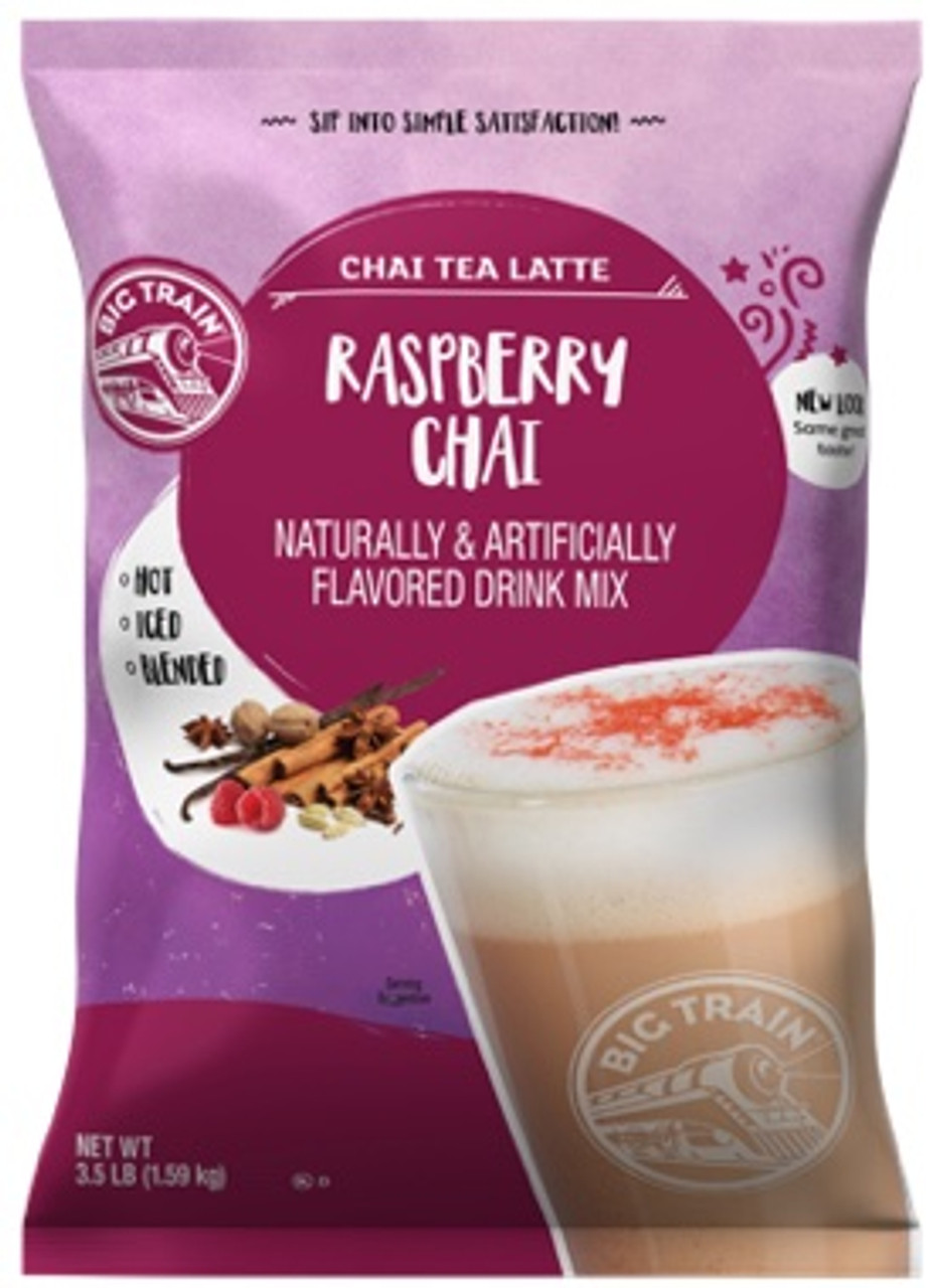 Big Train Raspberry Chai Tea Latte Mix 3.5 lb Bulk Bag