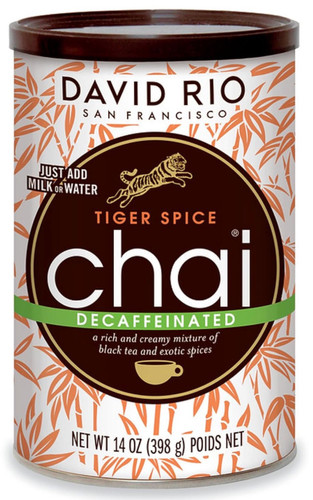 It is a rich and creamy mixture of decaffeinated black tea and premium spices like cinnamon and cardamom and can be enjoyed any time of day. It is delicately blended into a convenient mix that makes an excellent gift as well as a perfect daily cup. Simply mix with hot water or milk. It is a rich and creamy mixture of decaffeinated black tea and premium spices like cinnamon and cardamom and can be enjoyed any time of day. It is delicately blended into a convenient mix that makes an excellent gift as well as a perfect daily cup. Simply mix with hot water or milk.