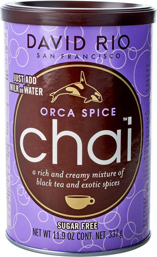 David Rio Orca Spice™ Reduced Calorie Chai offers a rich, creamy chai blending black tea and masala spices  
Chai tea mix crafted to maintain classic chai character with reduced calories  
Balanced sweetness and spice without excess that works well in hot or iced beverages