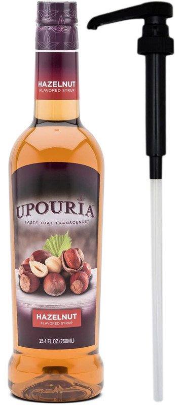 Upouria®'s Hazelnut Flavored Syrup delivers a consistent nutty profile for coffee drinks
Designed for reliable performance in high-volume service
Supports both classic and specialty beverage builds
Works smoothly in hot, iced, and blended applications
Includes syrup pump for easier portion control
Suggested use: 3–5 pumps per beverage, adjusted for size
Gluten Free
Kosher
Halal
Vegan
Made in USA