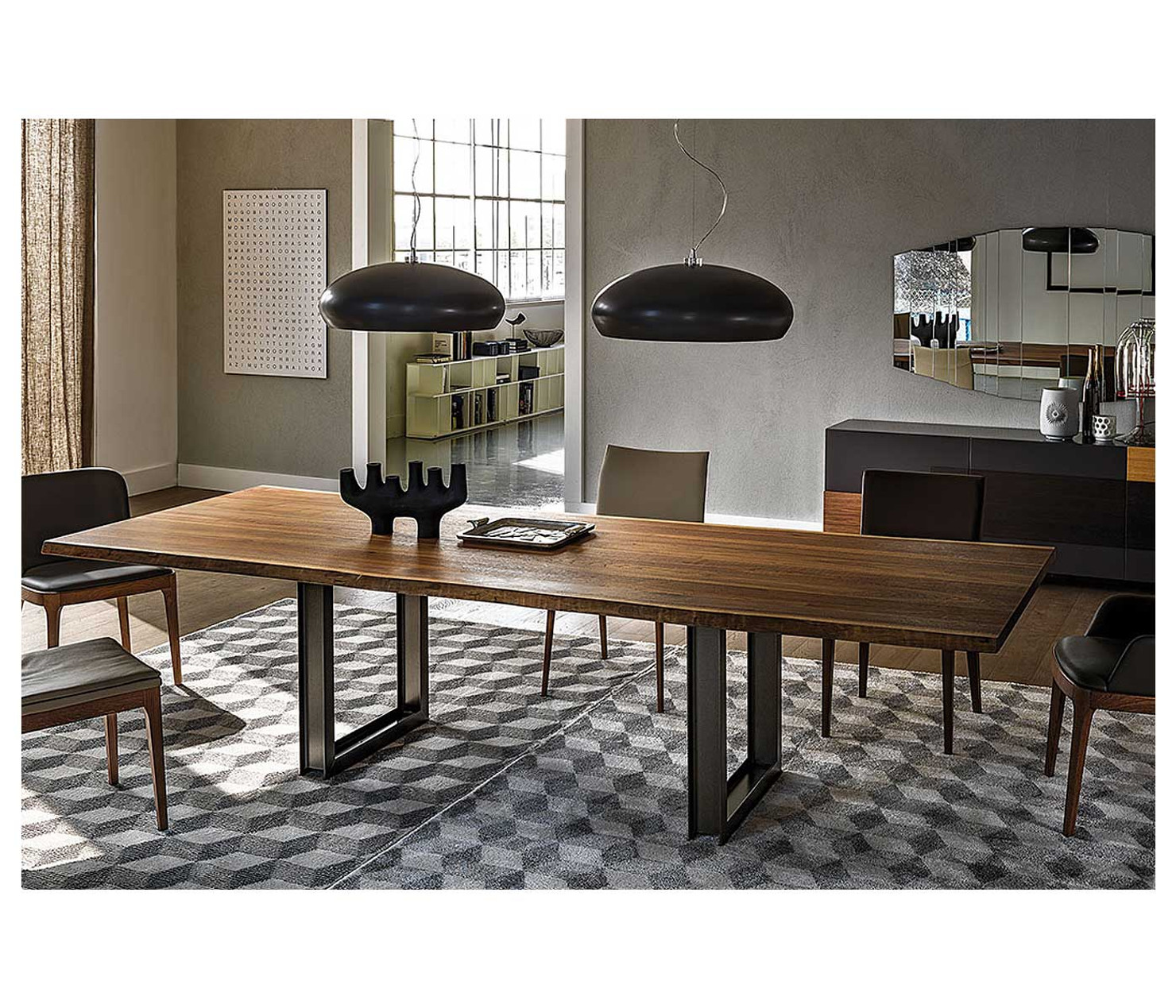Modern Contemporary Basic Wood Dining Table Furniture Store Seattle