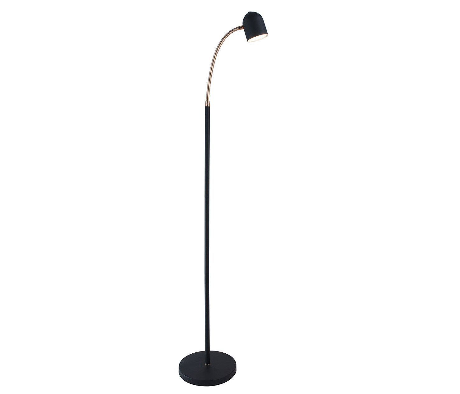 Stratos 1-Light Aged Brass Floor Lamp - Aged Brass