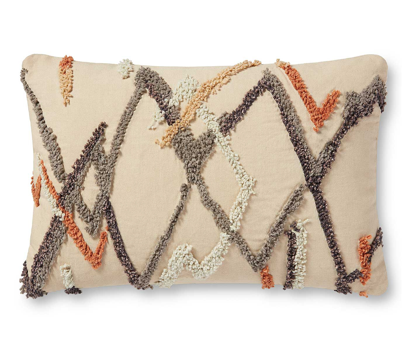 multi colored lumbar pillow