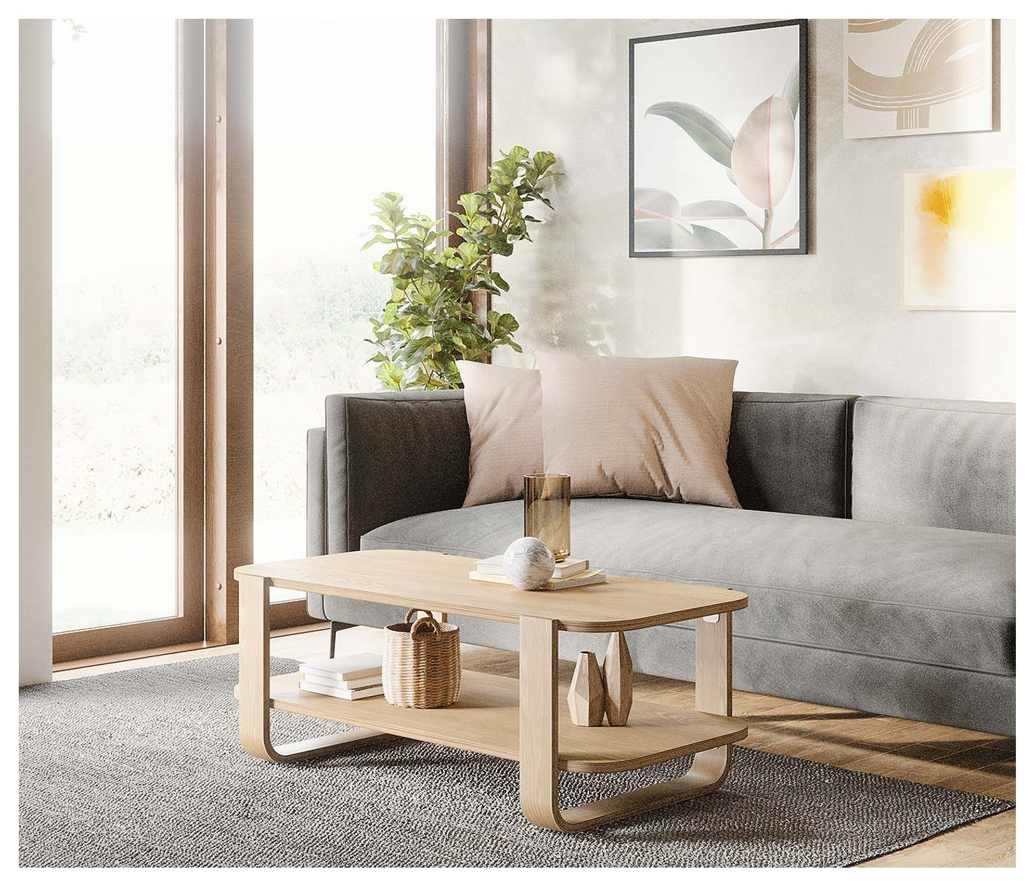 Clearance Bellwood Coffee Table- Natural - Kasala