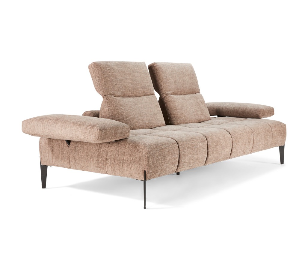 Calia Italia Skyline Fabric Sofa-Taupe - Kasala