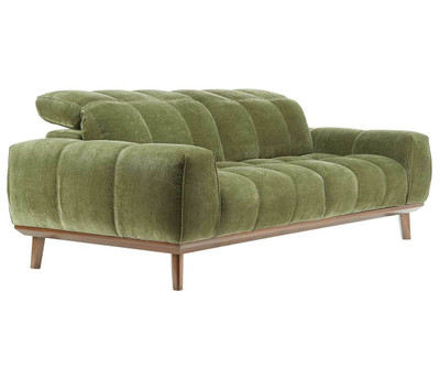 Natuzzi Monte Carlo Fabric Sofa-Fern