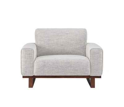 Sedona Fabric Arm Chair-Crema