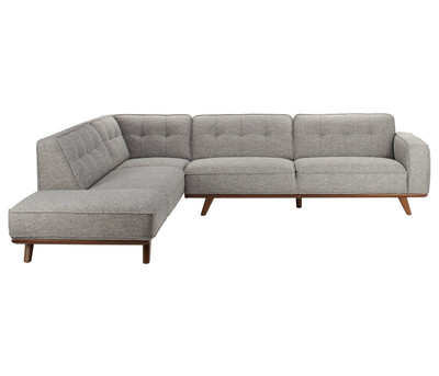 Carlyle Fabric Sectional-Silver