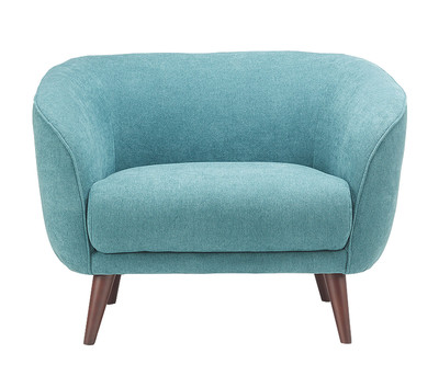 Emma Fabric Arm Chair-Blue