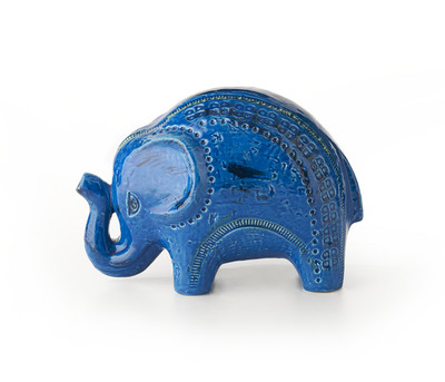 Bitossi 8.5" Elephant-Rimini Blu