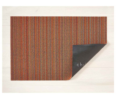 Chilewich Utility Floor Mat-Skinny Stripe-Orange