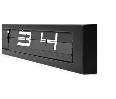 Timeline 23" Clock-Black