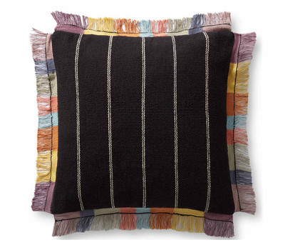 Laya Pillow-Black/Multi Color