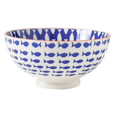 Kiri Bowl-Blue Fish