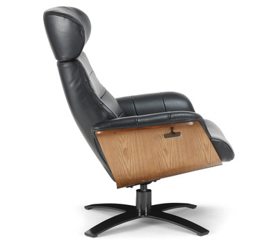 Relax Leather Recliner-Black