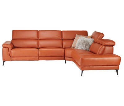 Bergamo 2-Piece Sectional in orange peel