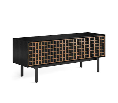 BDI Interval 66" Cabinet-7247-Black Ash/Walnut
