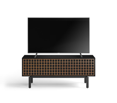 BDI Interval 66" Cabinet-7247-Black Ash/Walnut