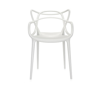 Kartell Masters Armchair-White-Set of Two