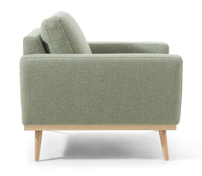 Maria Fabric Arm Chair-Hemp Green