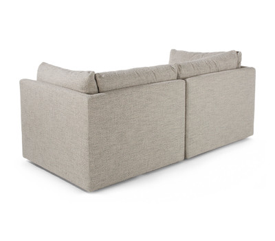 Matera Fabric 2 Piece Loveseat-Limestone