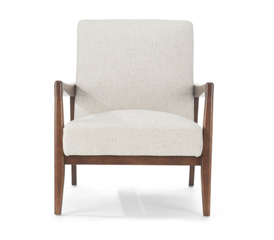 Clearance Emilia Fabric Chair & Ottoman Set-Pebble