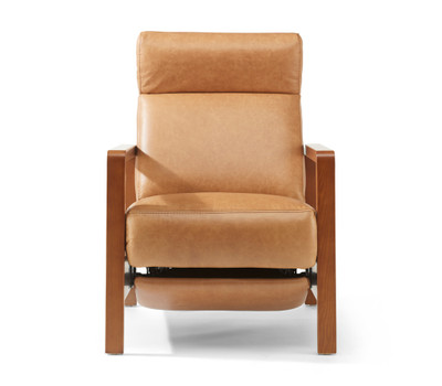 Cooper Leather Power Recliner-Camel
