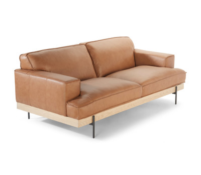 Rialto Leather Sofa-Clay