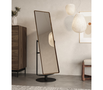 BDI Continuum 3472 Floor Mirror-Walnut