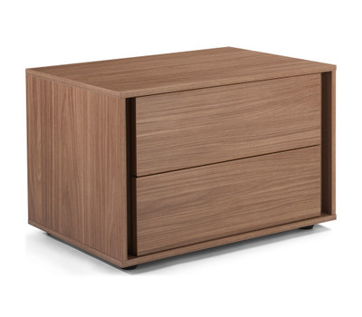 VIP 2 Drawer Nightstand-Walnut