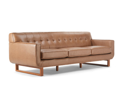 Barkley Leather Sofa-Vintage Brown