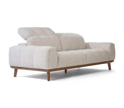 Clearance Natuzzi Monte Carlo Fabric Sofa-Sisal