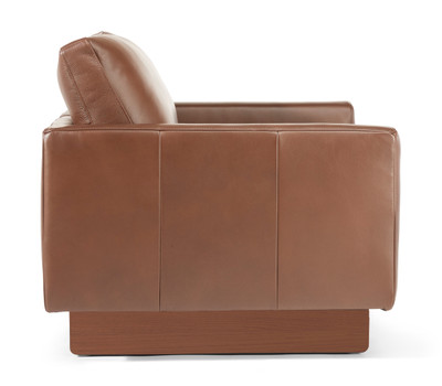 Trento Leather Chair-Brown