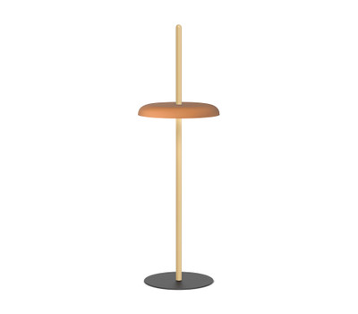 Nivel LED Floor Lamp-Terracotta/Oak
