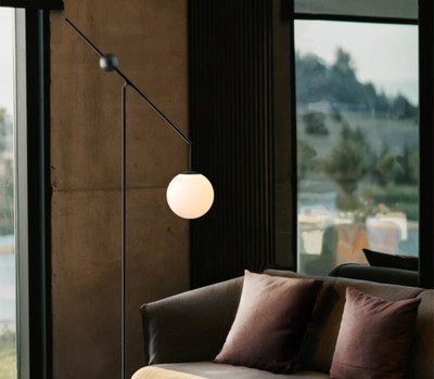 Luceplan Malamata Floor Lamp-Black