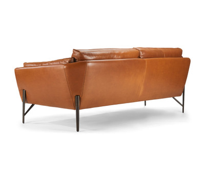 Calia Italia Venere Leather Sofa-Cognac