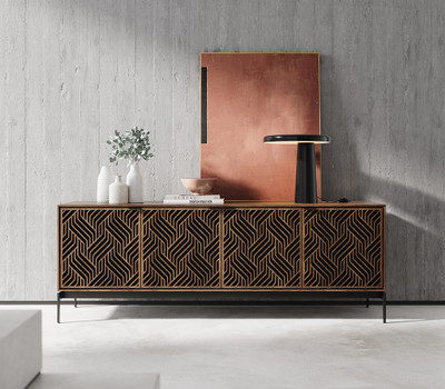 BDI Elements 8709 Console Base-Weave