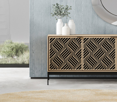 BDI Elements 8709 Console Base-Weave