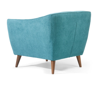 Lucile Fabric Arm Chair-Blue